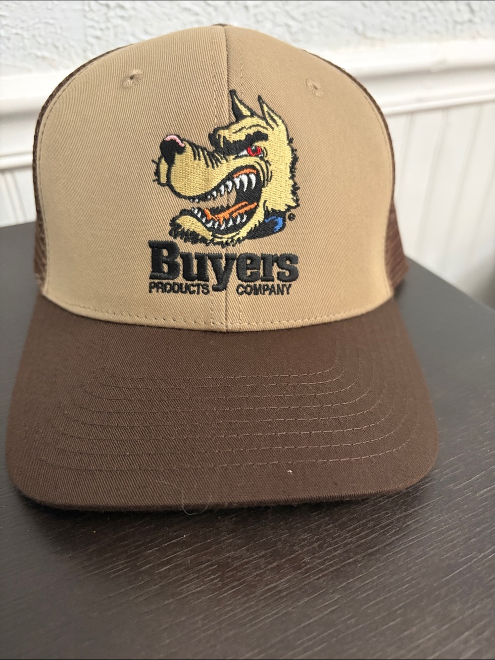 Buyers Products Two-Tone Brown & Tan Dog Trucker Hat